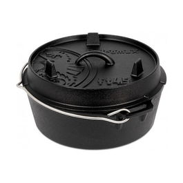 Petromax Feuertopf ft4.5 Modelo ft4.5-t, 3,5 L, Negro, Hierro Fundido, 310 mm x 270 mm x 146 mm