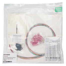 EFB Elektronik Cassette de empalme equipada con pigtails de colores SC OM4 53100.209