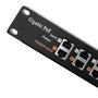Qoltec 54478 Patch Panel para RACK de 12 puertos con POE, Negro