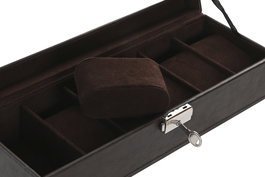 DKD Home Decor Joyero Tradicional Marron Oscuro Beige 10 x 8 x 30 cm