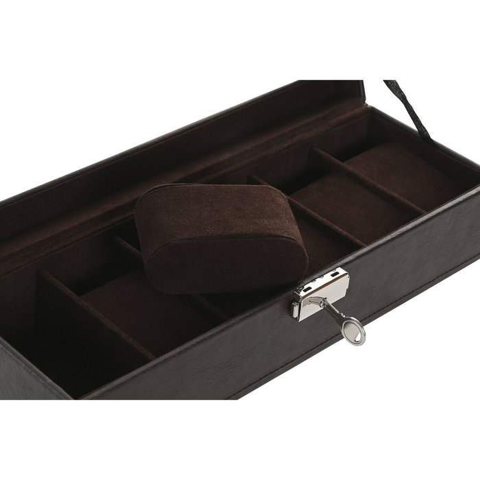 DKD Home Decor Joyero PU MDF 30x10x8 Marrón Oscuro y Beige DKD Home Decor Joyero PU MDF 30x10x8 Marrón Oscuro y Beige