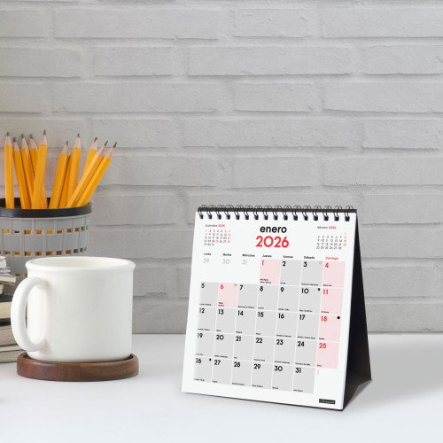 Finocam Calendario Sobremesa 2026 Neutro Escribir XS 140x150mm 780140026
