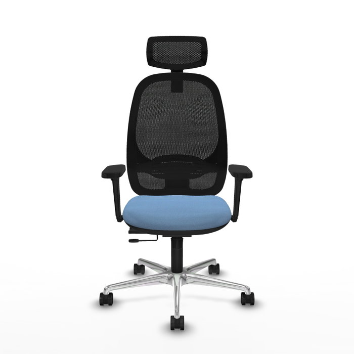 PIQUERAS Y CRESPO Silla de oficina Cilanco con mecanismo Sincro/Traslack, Azul cielo y Negro PIQUERAS Y CRESPO Silla de oficina Cilanco con mecanismo Sincro/Traslack, Azul cielo y Negro