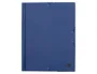 Liderpapel Carpeta Tres Solapas Plástico Folio Color Azul con Gomas