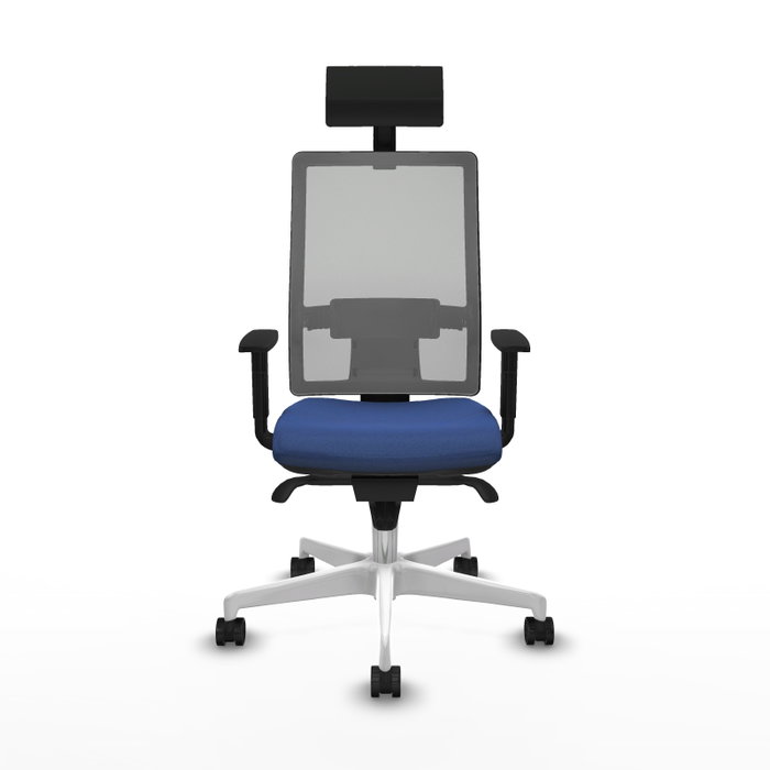 PIQUERAS Y CRESPO Silla de oficina Horna Azul marino y Gris PIQUERAS Y CRESPO Silla de oficina Horna Azul marino y Gris