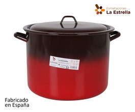 Fuego Olla Alta con Tapa 32 cm - 18 L Colección Fuego (2 Unidades)