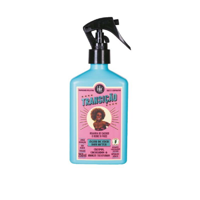 Lola From Rio Transição Spray Água De Côco para Rizos, Hidrata y Revitaliza, Estimula el Crecimiento, 250ml