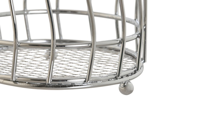 DKD Home Decor Cubertero de Metal Cromado Plateado