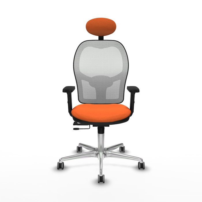PIQUERAS Y CRESPO Silla de Oficina Jorquera Naranja y Blanco