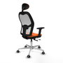 PIQUERAS Y CRESPO Silla de Oficina Jorquera Naranja y Blanco