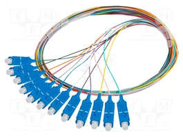 LANBERG Latiguillo de fibra óptica SC/UPC 2m 9/125um SMF G657A1 (12 unidades)