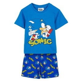 Cerdá Pijama Corto Single Jersey Sonic 6 Años Azul