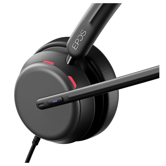 EPOS Impact 860T ANC Auriculares Diadema con Micrófono, Cancelación de Ruido Híbrida, 20-20000 Hz, USB-C, Negro para Oficina/UC, Certificado Microsoft Teams