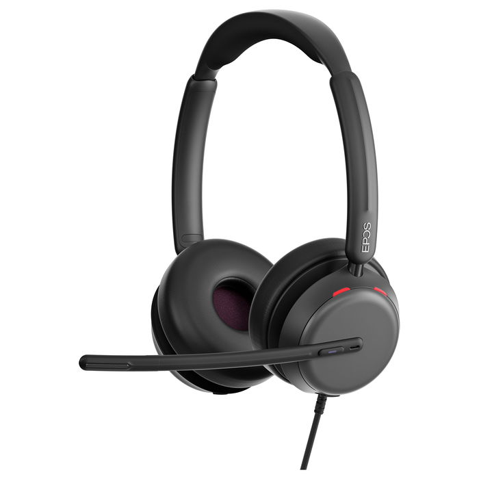 EPOS Impact 860T ANC Auriculares Diadema con Micrófono, Cancelación de Ruido Híbrida, 20-20000 Hz, USB-C, Negro para Oficina/UC, Certificado Microsoft Teams