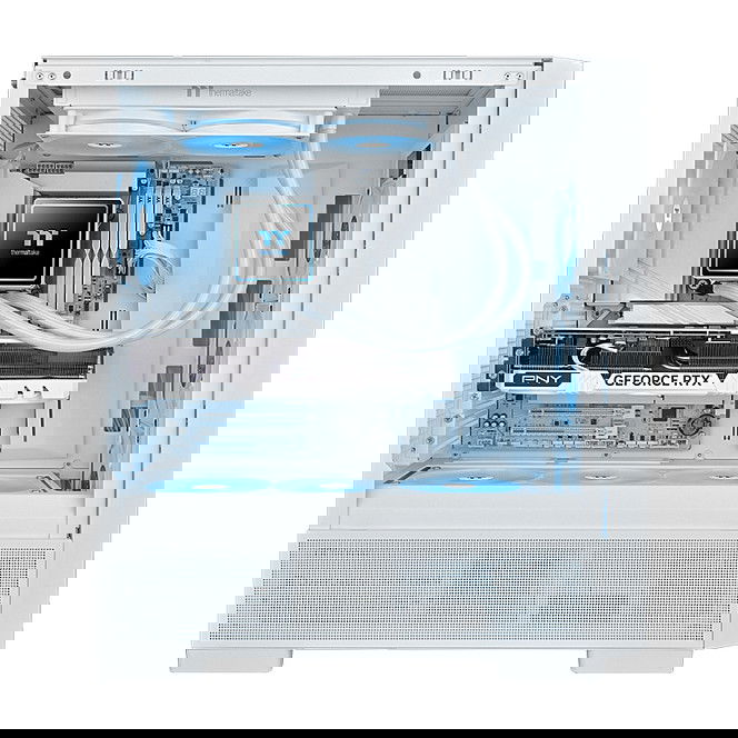 Thermaltake TH240 V3 ARGB Sync AIO Snow Edition - Refrigeración Líquida Todo en Uno de 240 mm con Ventiladores ARGB Sincronizados, Color Blanco