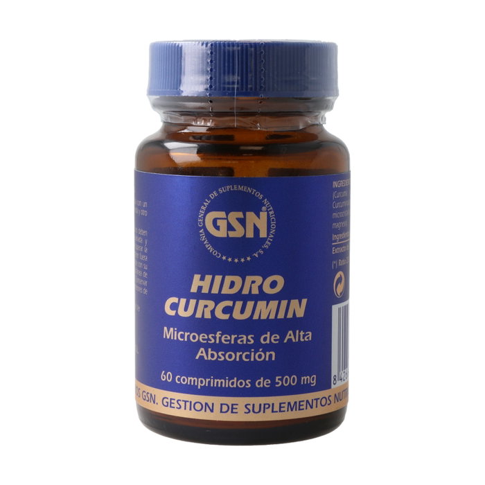 GSN Hidro Curcumin 500 mg 60 Comprimidos Cápsulas Curcumina Hidrosoluble GSN Hidro Curcumin 500 mg 60 Comprimidos Cápsulas Curcumina Hidrosoluble