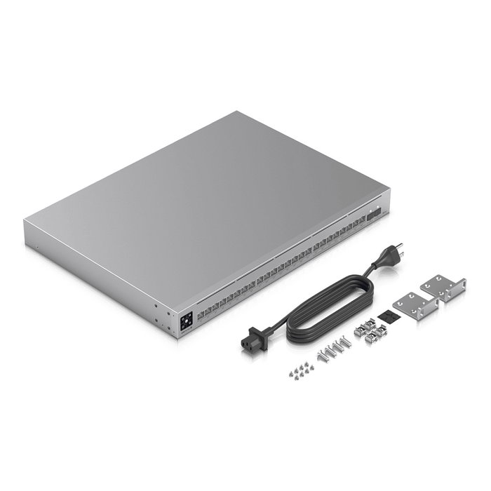 Ubiquiti USW-Pro-Max-24-PoE Switch Gestionado L3 24 Puertos Gigabit Ethernet 8 Puertos 2.5G 2 Puertos SFP+ PoE++ 400W Montaje en Rack