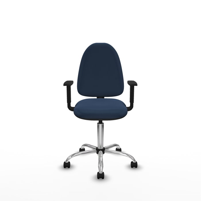 PIQUERAS Y CRESPO Silla de oficina Aýna Azul marino con Brazos 1D