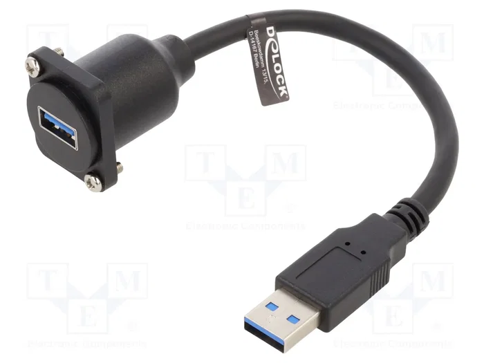 DeLOCK Cable USB Tipo-D 5 Gbps Tipo-A macho a Tipo-A hembra negro 20 m DeLOCK Cable USB Tipo-D 5 Gbps Tipo-A macho a Tipo-A hembra negro 20 m