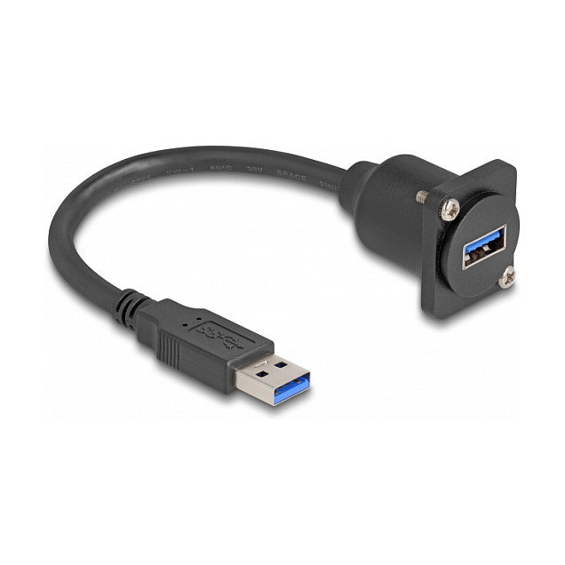 DeLOCK Cable USB Tipo-D 5 Gbps Tipo-A macho a Tipo-A hembra negro 20 m DeLOCK Cable USB Tipo-D 5 Gbps Tipo-A macho a Tipo-A hembra negro 20 m