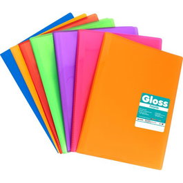 Carpeta Fundas (Tarifario) Grafoplas Pp Flexible Poliplas Gloss Fº 20 F. Surtido.Caja De 12
