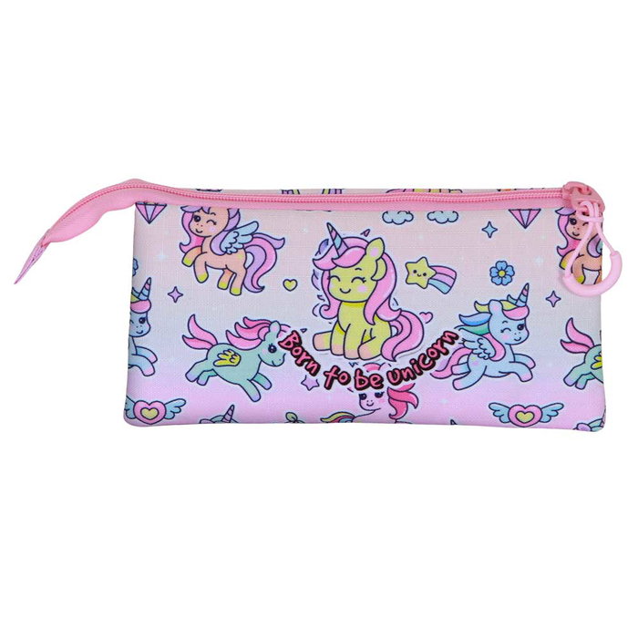 Oh My Pop Estuche Portatodo Triple Fantasy Rosa