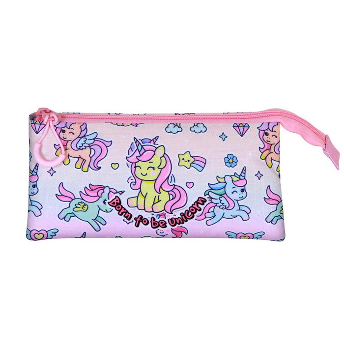 Oh My Pop Estuche Portatodo Triple Fantasy Rosa