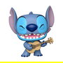 Funko Pop #481 Jumbo Stitch con Ukelele - Figura de Vinilo 25 cm - Colección Lilo & Stitch - Licencia Disney