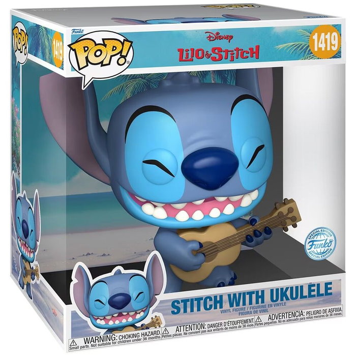 Funko Pop! Jumbo Stitch con ukelele