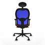 PIQUERAS Y CRESPO Silla de oficina Jorquera Naranja/Azul