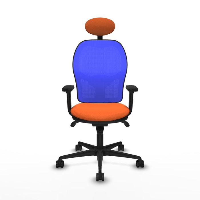 PIQUERAS Y CRESPO Silla de oficina Jorquera Naranja/Azul