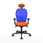 PIQUERAS Y CRESPO Silla de oficina Jorquera Naranja/Azul