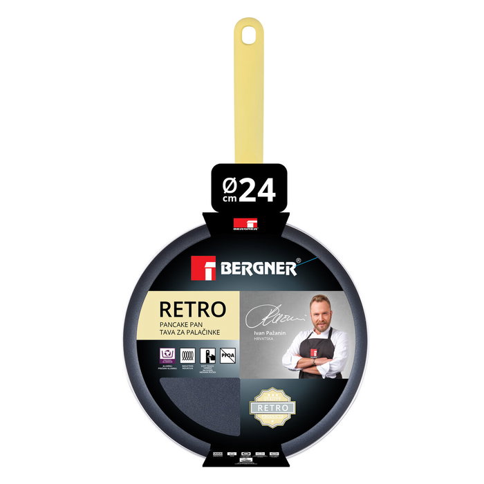 Crepera Bergner Amarillo 24 cm Crepera Bergner Amarillo 24 cm