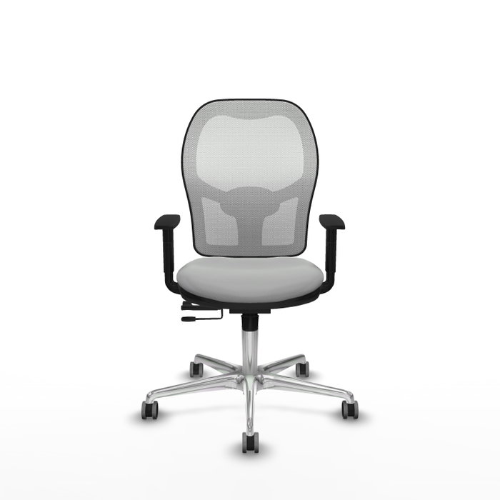 PIQUERAS Y CRESPO Silla de oficina Jorquera Sincro/Traslack Gris claro y Blanco