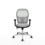 PIQUERAS Y CRESPO Silla de oficina Jorquera Sincro/Traslack Gris claro y Blanco