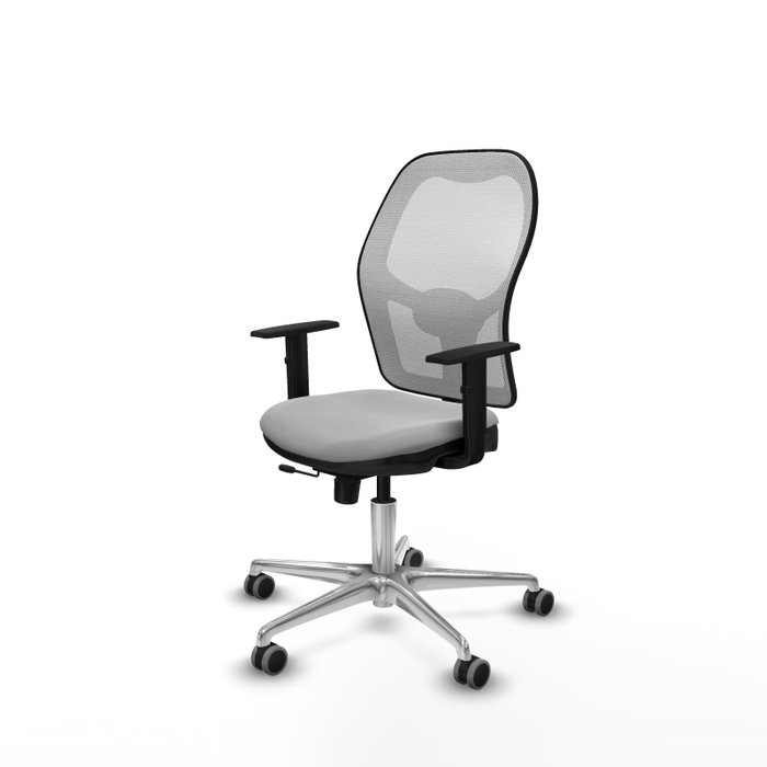 PIQUERAS Y CRESPO Silla de oficina Jorquera Sincro/Traslack Gris claro y Blanco