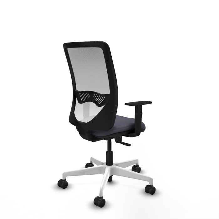 PIQUERAS Y CRESPO Silla de oficina Zulema Gris oscuro y Blanco
