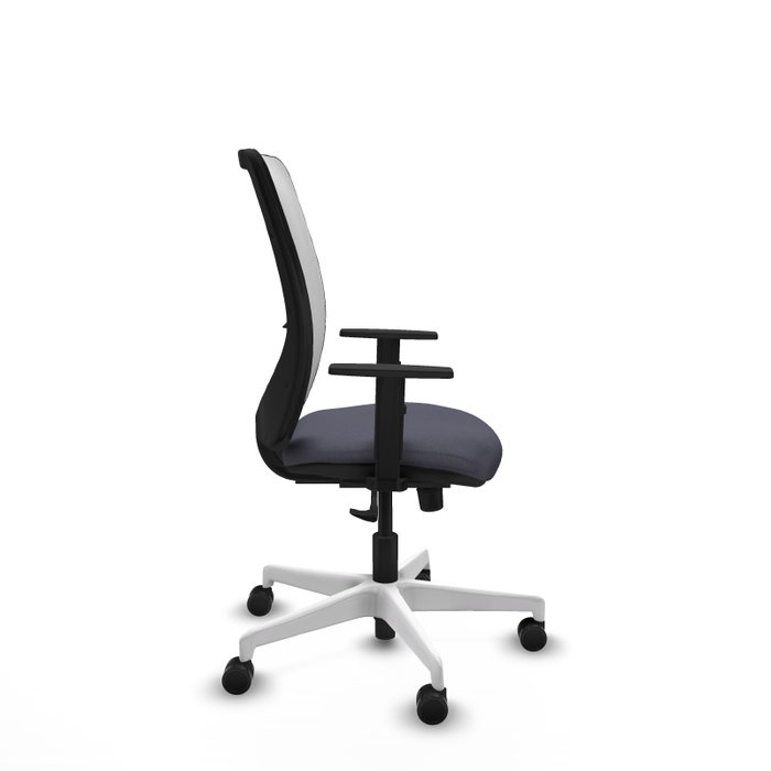 PIQUERAS Y CRESPO Silla de oficina Zulema Gris oscuro y Blanco