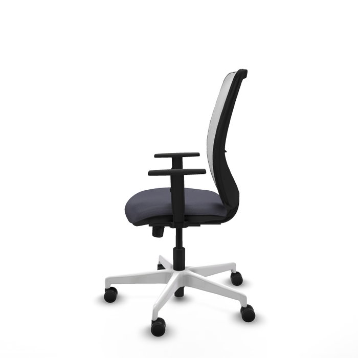 PIQUERAS Y CRESPO Silla de oficina Zulema Gris oscuro y Blanco