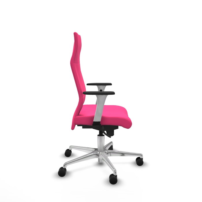 PIQUERAS Y CRESPO Sillón Albacete con mecanismo Sincro y Similpiel Rosa