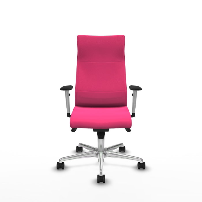 PIQUERAS Y CRESPO Sillón Albacete con mecanismo Sincro y Similpiel Rosa