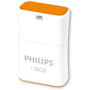 Philips Pico 128GB USB 2.0 - Memoria USB tipo A, Naranja y Blanco