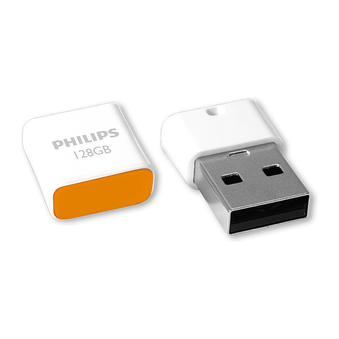 Philips STICK USB 2.0 128GB Pico Edition Sunrise Orange Naranja Blanco