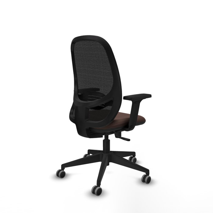PIQUERAS Y CRESPO Silla de oficina Cilanco con mecanismo Sincro, Marrón oscuro y Negro PIQUERAS Y CRESPO Silla de oficina Cilanco con mecanismo Sincro, Marrón oscuro y Negro