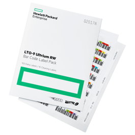 HP Cinta LTO-9 Ultrium RW Bar Code Label Pack, 75 TB, 100 Etiquetas + 10 Limpiadoras