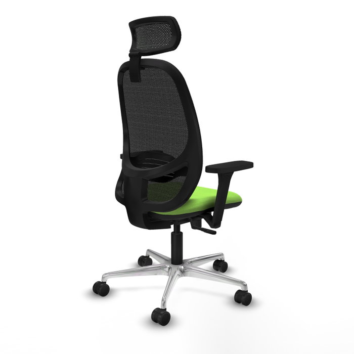 PIQUERAS Y CRESPO Silla de oficina Cilanco con mecanismo Sincro, Tela Pistacho y Malla Negra PIQUERAS Y CRESPO Silla de oficina Cilanco con mecanismo Sincro, Tela Pistacho y Malla Negra