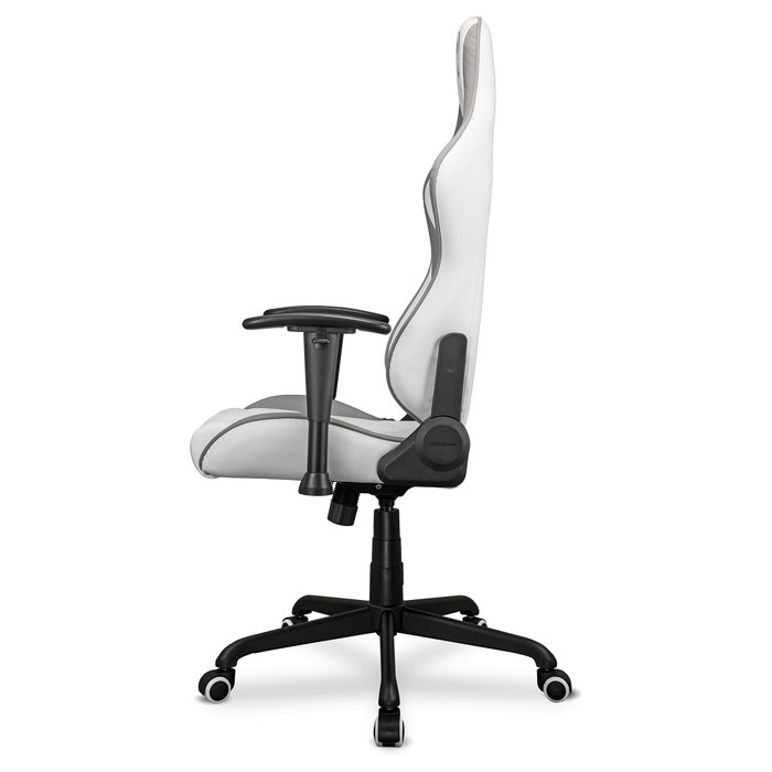 Cougar Armor Elite Silla Gaming Ergonómica, Ajustable 90-160°, Respaldo Blanco, Asiento Negro, Peso Máx. 120 kg