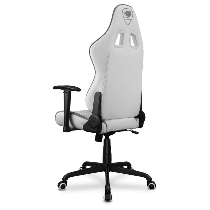 Cougar Armor Elite Silla Gaming Ergonómica, Ajustable 90-160°, Respaldo Blanco, Asiento Negro, Peso Máx. 120 kg