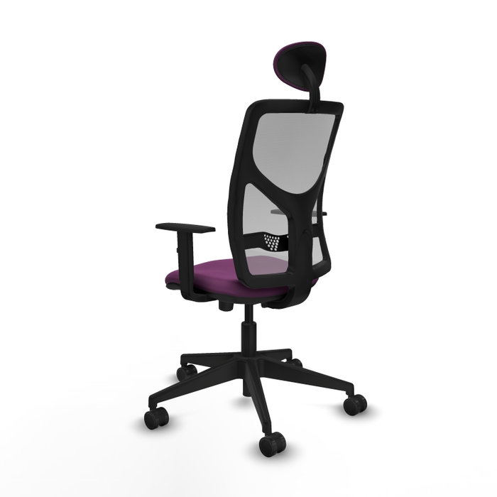 PIQUERAS Y CRESPO Silla de oficina Motilla con mecanismo Sincro/Traslack, Morado y Gris PIQUERAS Y CRESPO Silla de oficina Motilla con mecanismo Sincro/Traslack, Morado y Gris