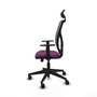 PIQUERAS Y CRESPO Silla de oficina Motilla con mecanismo Sincro/Traslack, Morado y Gris